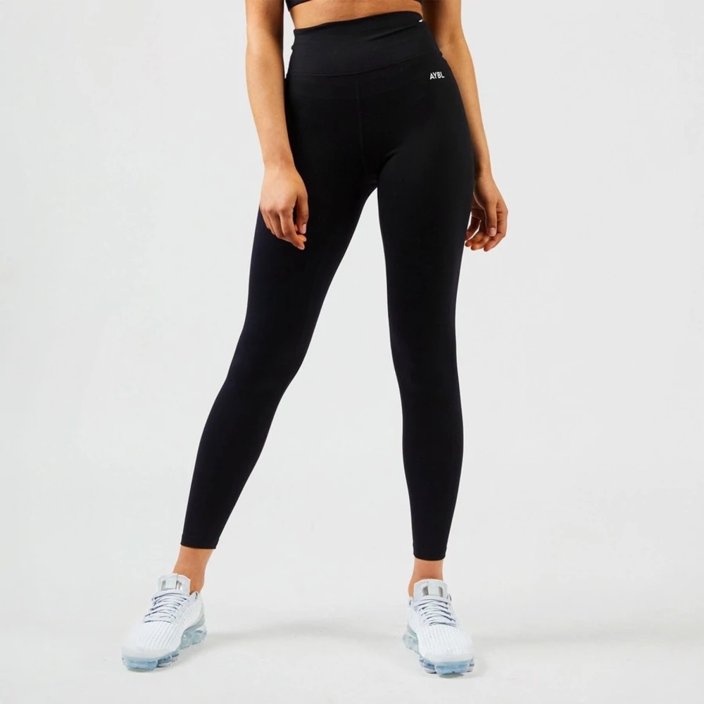 AYBL Core Leggings in Jet Black, XS